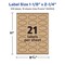 Avery Kraft Brown Oval Labels with Sure Feed, 1-1/8" x 2-1/4"